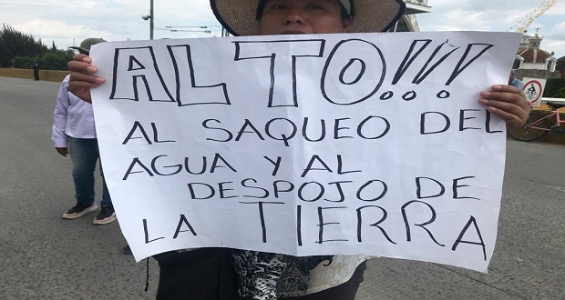 Despojo y escasez de agua en Programa de Desarrollo: Cholultecas Unidos en Resistencia