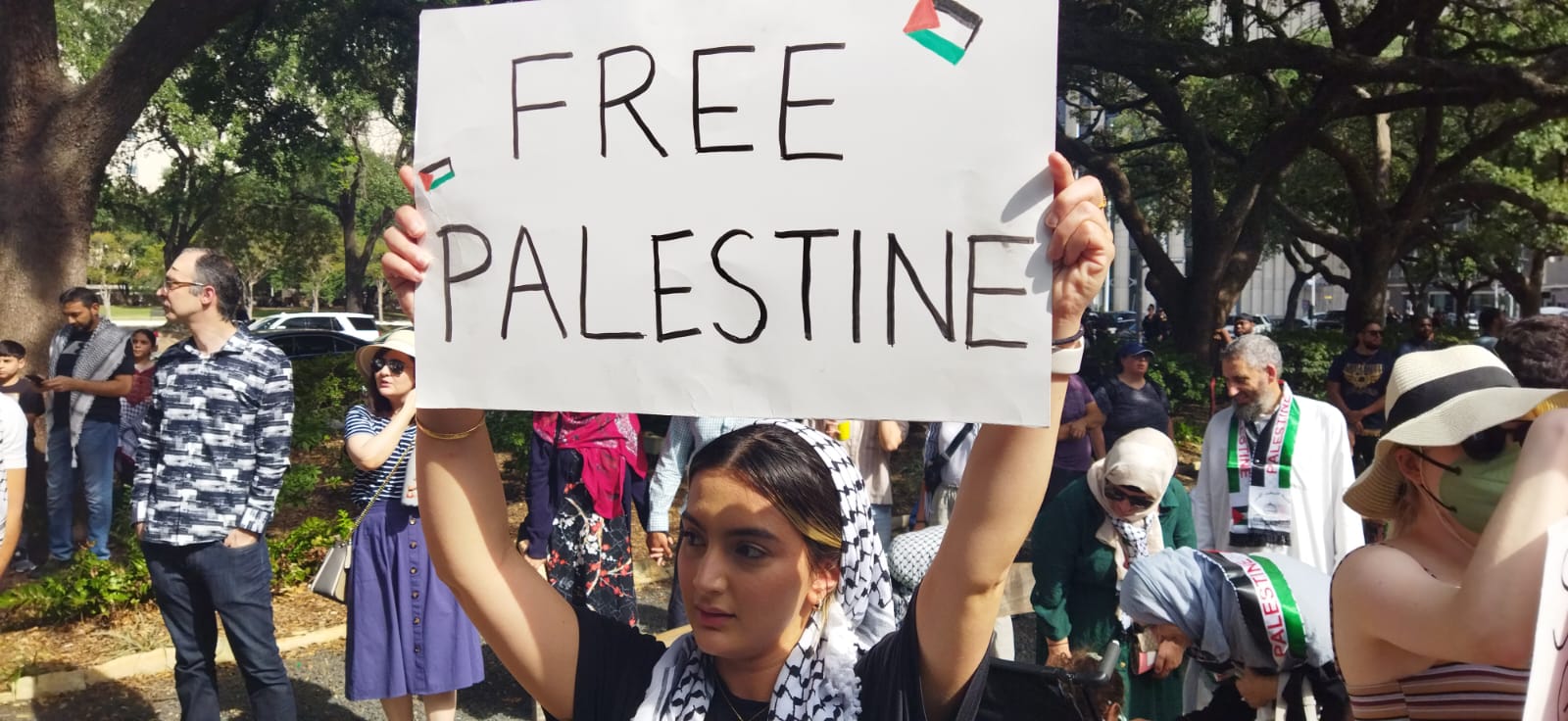 Desde Houston, piden fin al genocidio sionista contra el pueblo Palestino